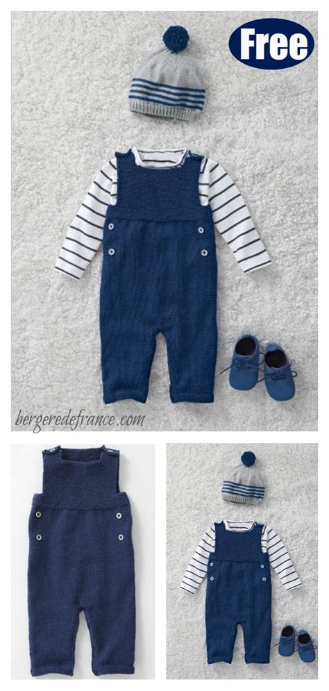 Looking for free knit patterns? Baby Dungarees Free Knitting Pattern