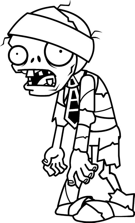 Zombie Characters Free Printable Coloring Pages