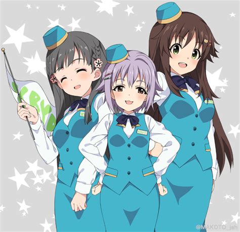 Koshimizu Sachiko Kobayakawa Sae And Himekawa Yuki Idolmaster And 1 More Drawn By Mizuki