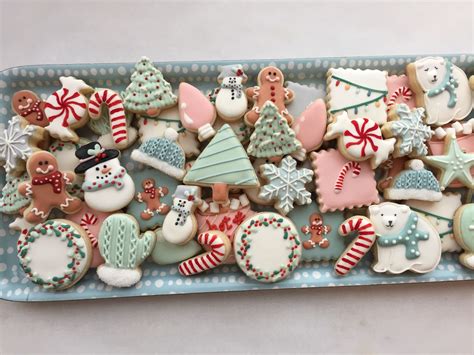 And dipping cookies is just as easy as it sounds: Mini Christmas cookies | Royal icing cookies, Christmas ...