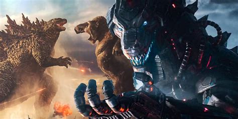 Godzilla, king kong e mechagodzilla. Mechagodzilla Is Hidden In The Godzilla Vs Kong Trailer
