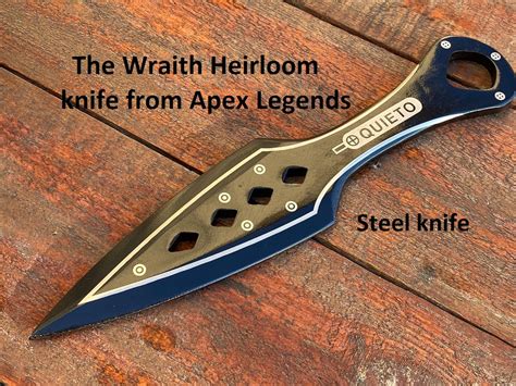 Kunai Apex Legends Wraith Heirloom Knife Steel Gift Th Etsy