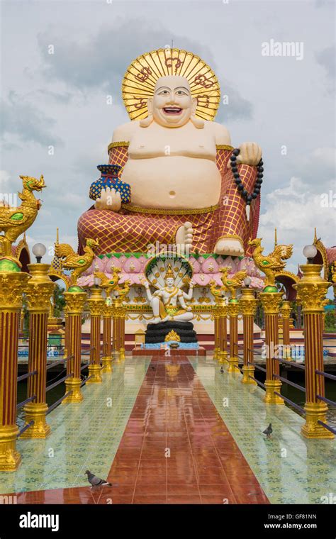 Statue At Big Buddha Area In Wat Plai Laem Koh Samui Thailand Stock Photo Alamy