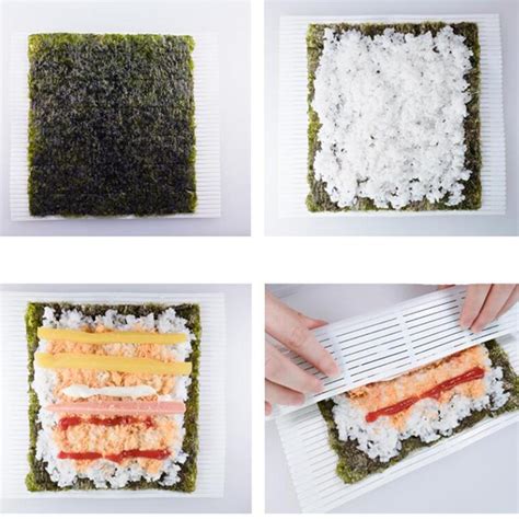 Buy Portable Kitchen Diy Sushi Roller Maker Seaweed Sushi Curtain Mold