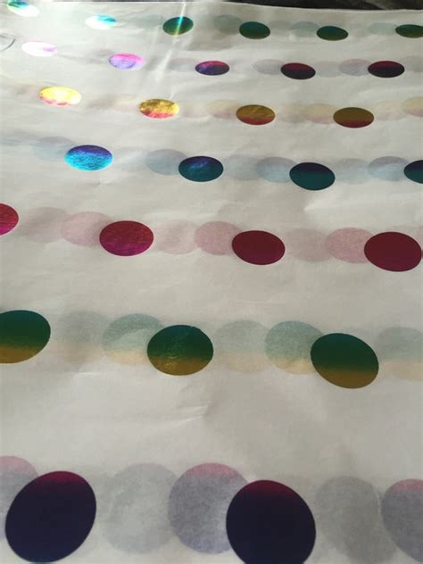 10 Sheets Rainbow Polka Dot Tissue Paper Polka Dots Tissue