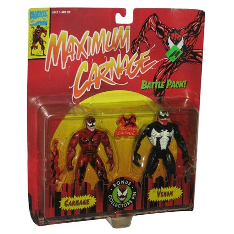 Marvel Maximum Carnage And Venom Battle Pack Toy Biz Figure Set Walmart