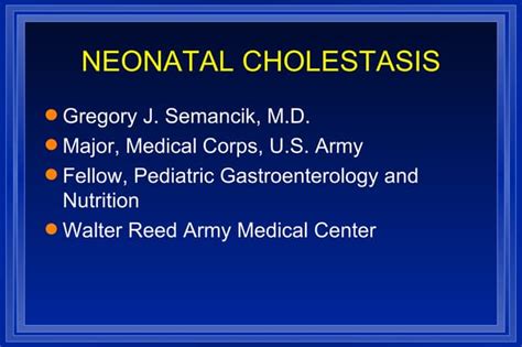 Neonatal Cholestasis Ppt