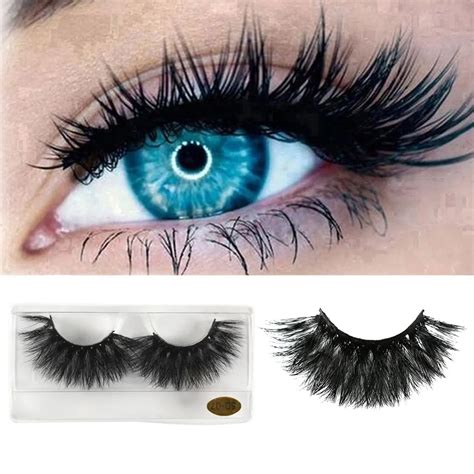 25mm mink lashes false eyelashes thick strip 25mm 3d mink lashes crossing makeup dramatic long