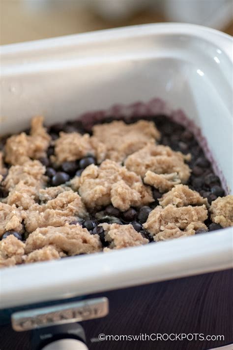 Crockpot Blueberry Cobbler Recipe Moms With Crockpots