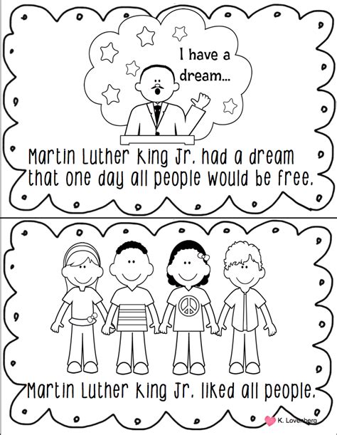Free Printable Martin Luther King Jr Worksheets For Kindergarten Printable Booklet From Teaching