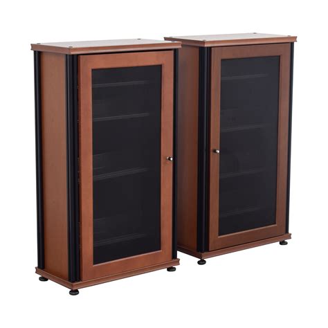 Our doors come in 10 hardwood species and 25 finish options. 90% OFF - Salamander Designs Salamander Designs Synergy Media Cabinets with Glass Doors / Storage