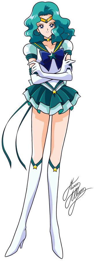 Kaiou Michiru Sailor Neptune And Super Sailor Neptune Bishoujo
