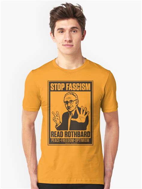 Stop Fascism Read Rothbard Unisex T Shirt By Libertymaniacs Redbubble