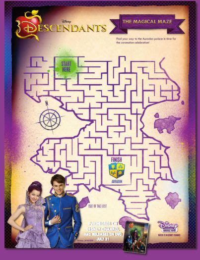 Disney's descendants 2 coloring pages. Pin on Activities For Kids