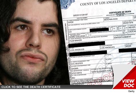 Sage Stallone Death Certificate Still Waiting For Answers