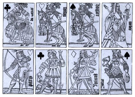 Often the front (face) and back of each card has a finish to make handling easier. Playing-card History: French cards