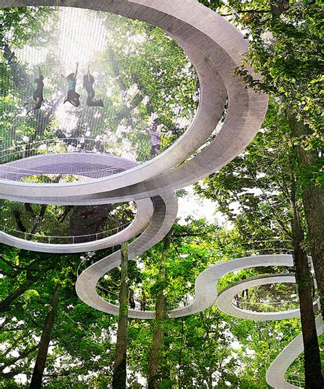 parkorman: dror unveils masterplan for istanbul park Elevated wooden walkway with a view in kirstenbosch botanical garden.