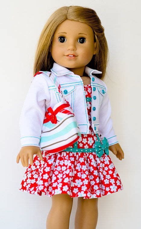 jean jacket dress and purse for american girl american girl doll clothes patterns american