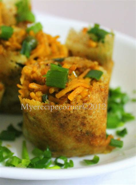 Whenever i am craving snacks, spring rolls always cross my mind. Mye's Kitchen: Spring Roll Dosa - Kids Lunch Box Recipes Indian