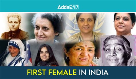 First Female In India All Name List