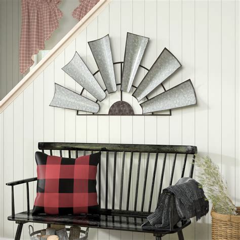 galvanized decor | Windmill wall decor, Galvanized decor, Galvanized wall decor