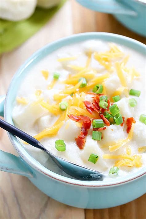Easy Cheesy Potato Soup Yummy Healthy Easy