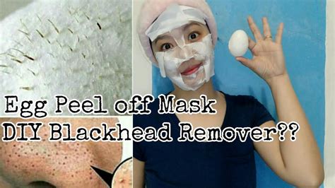 Diy Blackhead Peel Off Mask Egg Mask Murang Blackhead Remover