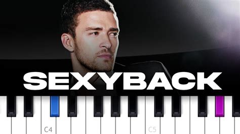 Justin Timberlake Sexyback Piano Tutorial Youtube