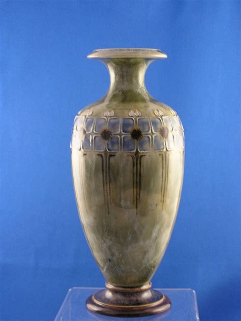 Royal Doulton Arts Crafts Floral Motif Vase (Signed "Jane from