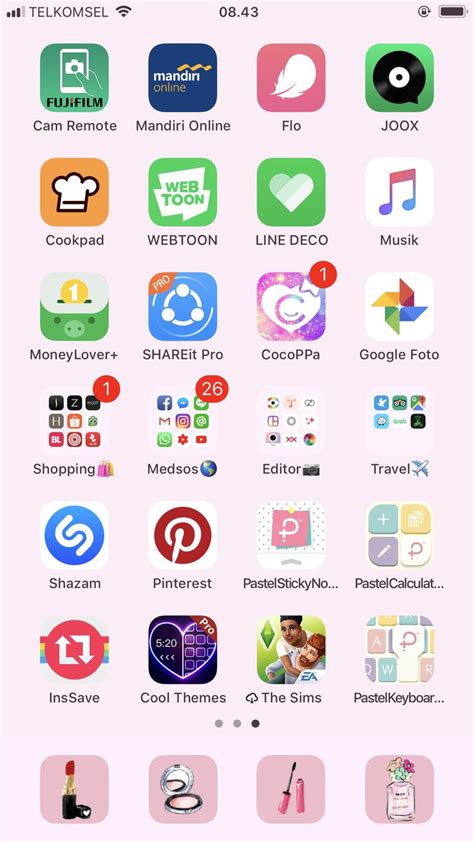 an iphone screen with many different app icons on the bottom left corner and top right corner