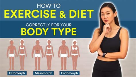 how to exercise and diet correctly for your body type joanna soh healthy lifestyle mindset