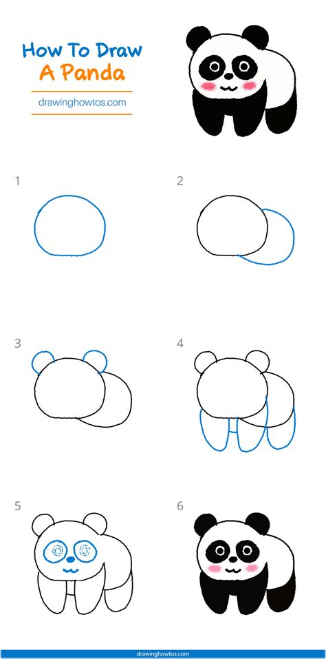 How To Draw A Panda Step By Step Easy Drawing Guides Drawing Howtos