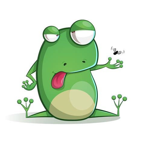 Cute Funny Frog Cartoon 485169 Vector Art At Vecteezy