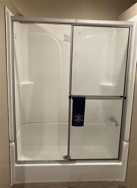 27 X 54 Shower Door Obscured