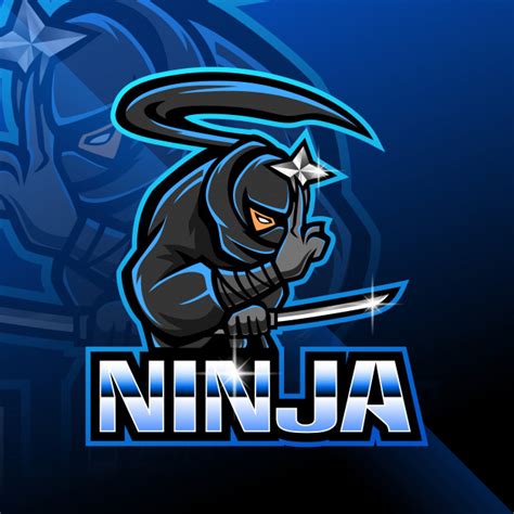 You can perform a range of jumps, tricks, and moves to bamboozle your opponents. Ninja esport mascot logo design | Premium Vector