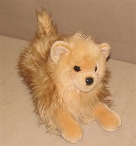 Douglas Cuddle Toy Tan Fluffy Pomeranian Puppy Dog Plush Stuffed Animal
