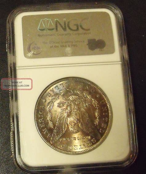 1890 S Morgan Silver Dollar Ngc Ms 63 Plus Bonus