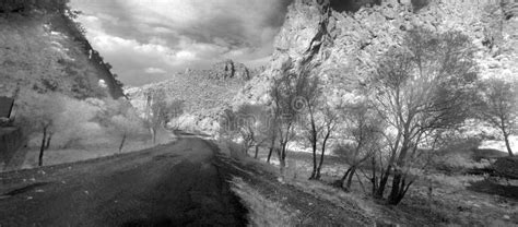 Black And White Landscape Photography And Infrared Stock Image Image