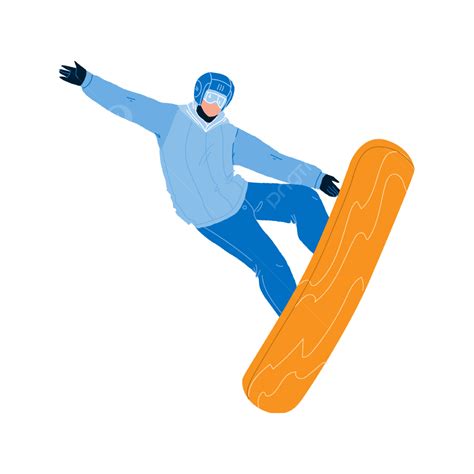Man Snowboarding Clipart Transparent Png Hd Man Riding On Snowboard