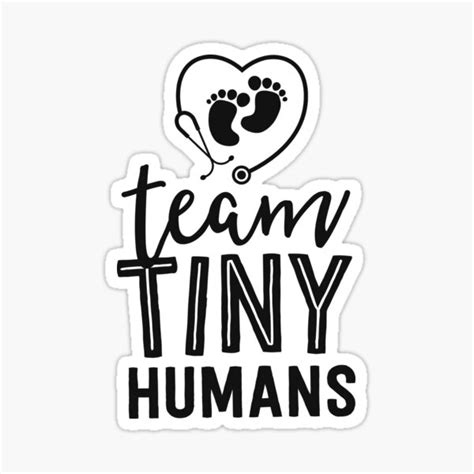 Nicu Nurse Shirt Team Tiny Humans T Neonatal Icu Nursing Sticker For Sale By 14thfloor
