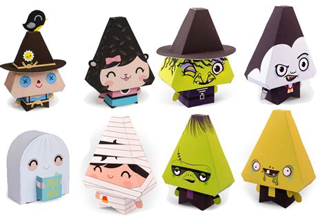 Halloween Cute Paper Toys Paperized Crafts