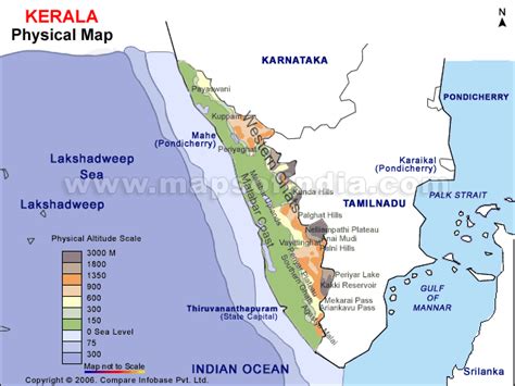 Kerala States Map Kerala Physical Map From Mapcarta The Open Map