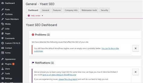 Wordpress Yoast Seo Plugin Setup App Form Webmaster Tools Yoast Seo
