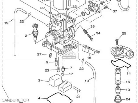 Yamaha xv 535 virago, xv 400 virago топливная система и выхлоп. Yamaha Yz250p 2002 parts list partsmanual partsfiche