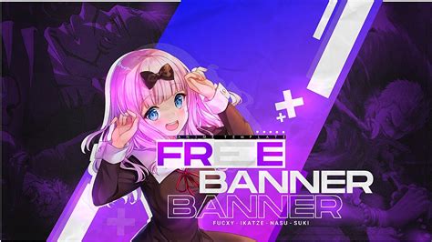 Free Anime Youtube Banner Template 2 Ft Fucxy Ikatze And Suki