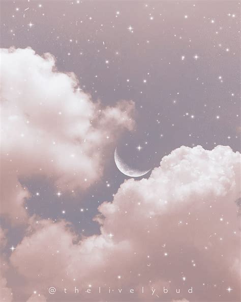 Aesthetic Sky 1 Aesthetic Clouds Iphone Moon Nature Pink Purple