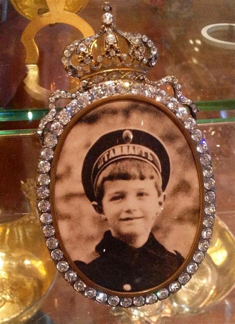Tsarevich Alexei Romanov In A Diamond Frame Alexandra Feodorovna