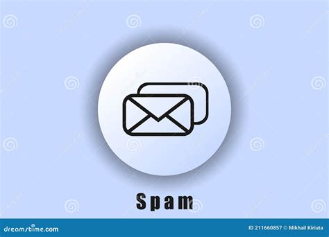 Spam Icon The Envelope Email And Messaging Icons User Interface Icon White Web Button