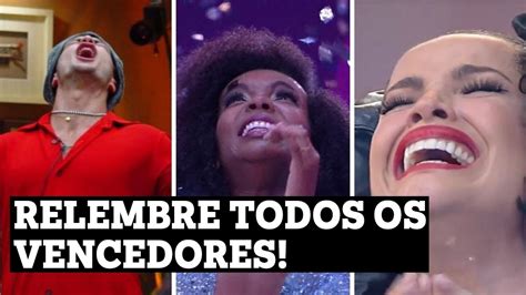 Relembre Todos Os Ganhadores Do Big Brother Brasil YouTube