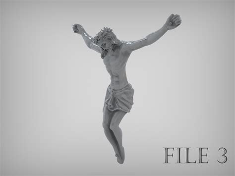 Jesus Crucifix Is Ready For Prototyping Stl 3d Model 3d Printable
